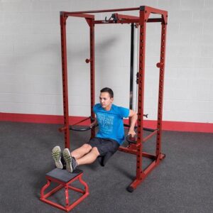 Alternative view of Body-Solid Power Rack Dip Attachment DR100
