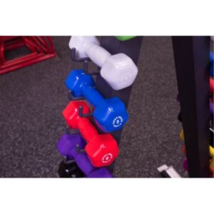 Alternative view of Body-Solid 12 Pair Vinyl Dumbbells With Rack GDR24-VPACK
