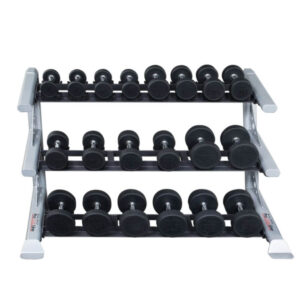 Body-Solid ProClub 3 Tier Saddle Dumbbell Rack SDKR1000SD