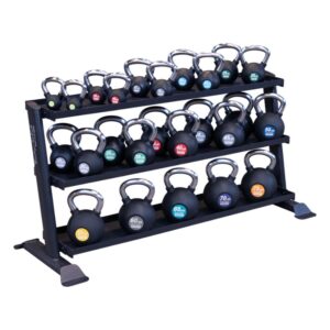 Body-Solid Pro Clubline 3-tier Kettlebell Rack SRK200