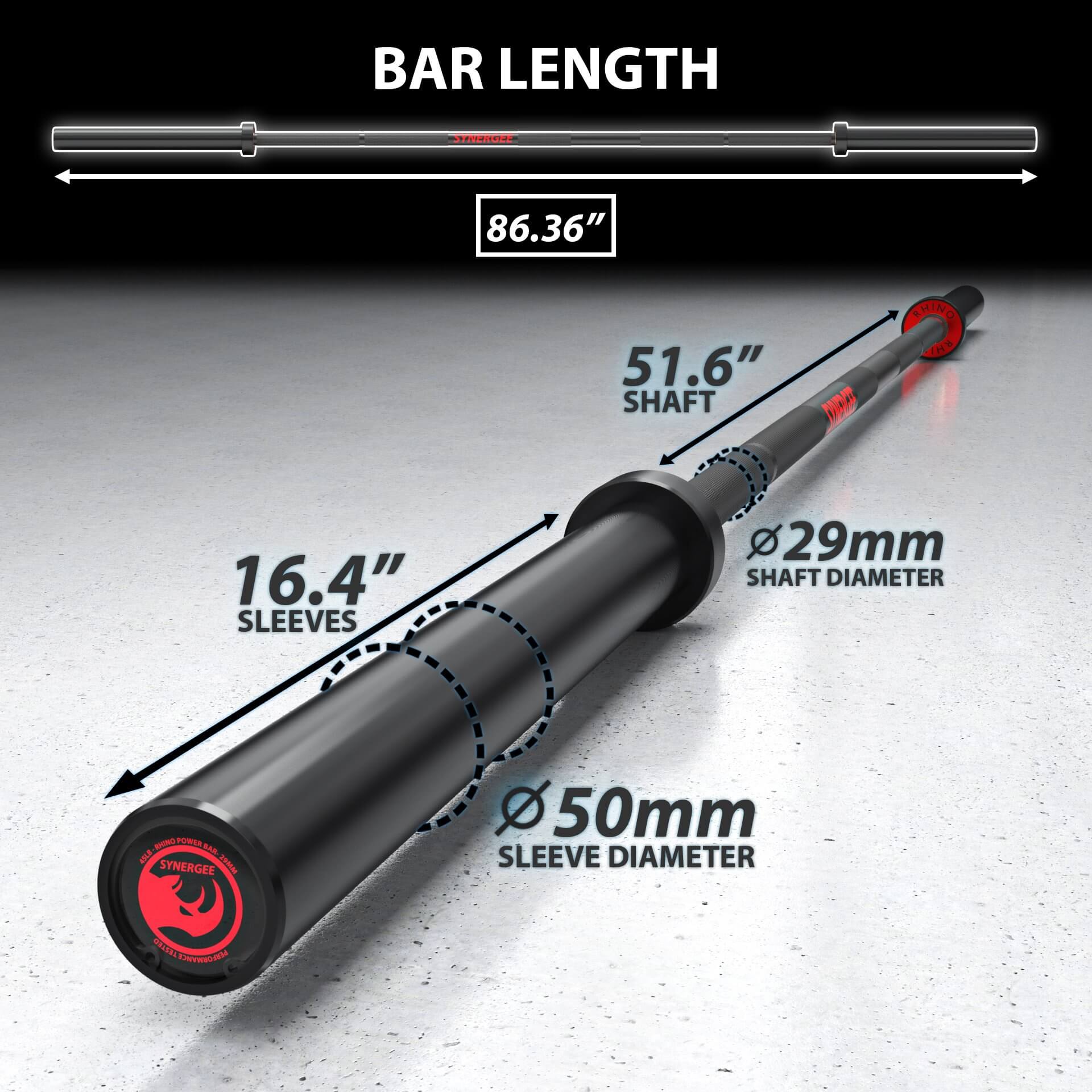 Synergee Rhino Powerlifting Barbell - Image 3